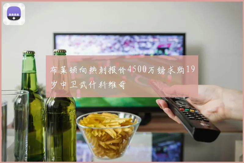 布莱顿向热刺报价4500万镑求购19岁中卫武什科维奇